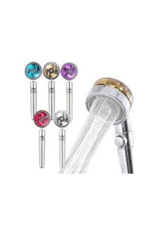 Pervaneli Duş Başlığı 360 Derece Dönebilen Aç Kapa Su Tasarruflu Diğer
