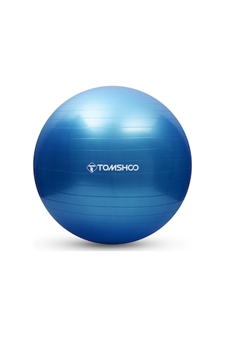 Kosona 55cm Mavi Antiparçalanır Pvc Yoga Topu - 150kg Yüke Dayanır, Ev Ve Spor Salonu İçin, Hava Pompa Dahil