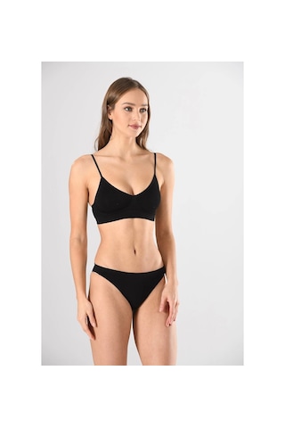 Kocabey Miss Fit 1315 İnce Askılı Büstiyer Siyah