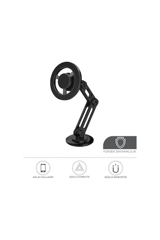 052 Metal Manyetik Telefon Tutucu Güçlü Mıknatıslı, 360 Hareketli -