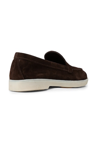 Deery Kadın Hakiki Süet Kahverengi Loafer Ayakkabı - 02039zkhvc01