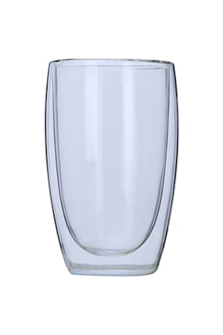 Skycity 450ml Isıya Dayanıklı Çift Duvarlı Şeffaf Cam Bardak - Sıcak/soğuk İçecekler İçin Isı Yalıtımı Çok Renkli