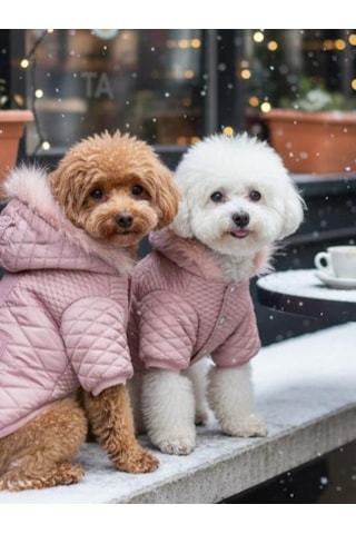 Pinky Pie Pembe Köpek Montu Kışlık Ceket