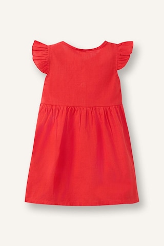 Defacto Flamlı Poplin Elbise Kız Bebek Z7402a226smrd63 Kırmızı-rd63