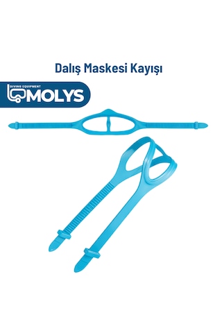 Molys Dalış Maskesi Kayışı Mavi