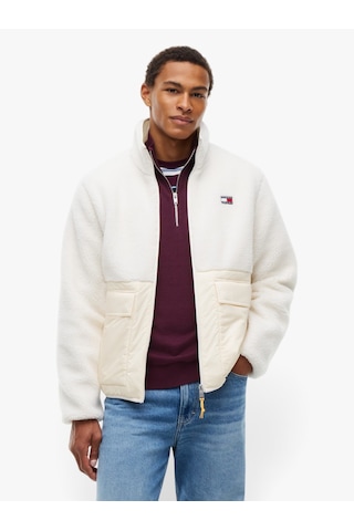 Tommy Hilfiger Tjm Essentıal Mıx Teddy Jacket Erkek Bej Mont - Dm0dm23227