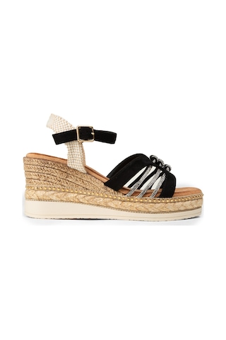 Deery Kadın Siyah Wedge Sandalet - 26231zsyhc01