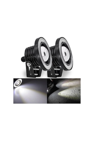 76 Mm Beyaz Angel Led Halkalı Sis Farı