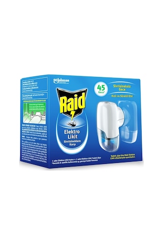 Raid Elekro Likit Cihaz Ve 1 Yedek, 45 Gece (Sivrisineklere Karşı)