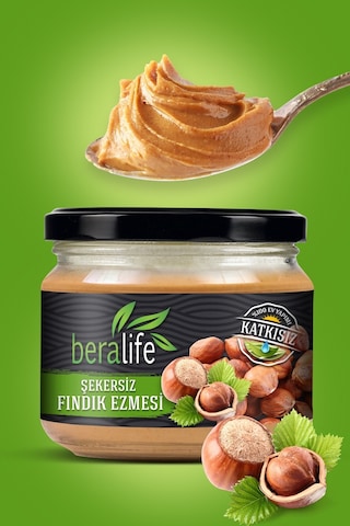 Beralife Şekersiz Fındık Ezmesi 300 G