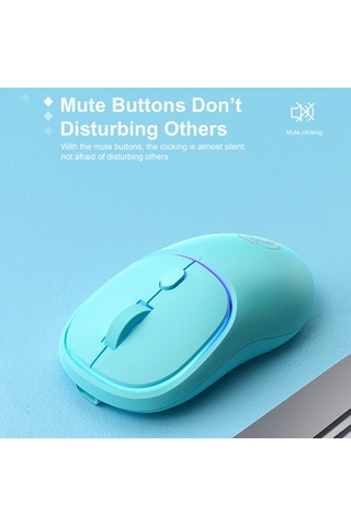 İmıce W-618 Şarj Edilebilir 4 Düğme 1600 Dpı 2.4ghz Bilgisayar Pc Dizüstü Bilgisayar İçin Sessiz Kablosuz Fare Pembe Diğer