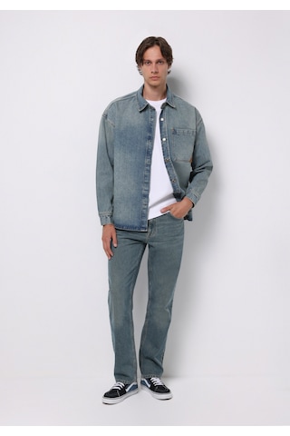 Colins Oversize Fit Erkek Mavi Shacket Cl1076867 Q1.v1 Dn44456 Denim