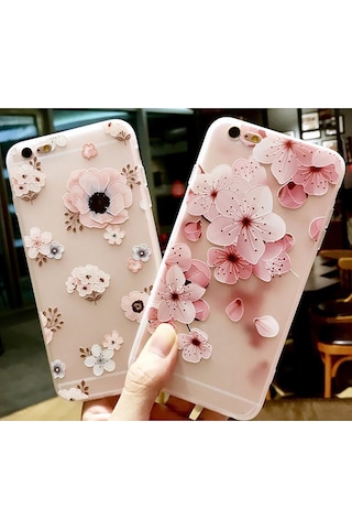 Suofeng Tpu Mat Kapak İphone Uyumlu 6/7/8/x/xs/xr/xs Max/11/11 Pro/11 Pro Max İçin Pembe Çiçek Desenli, Şok Emici, Tam Korumalı, Anti-kayma Telefon Kılıfı