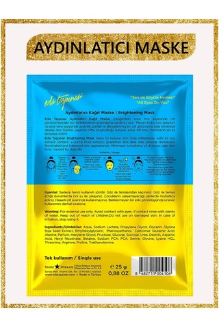 Eda Taşpınar Aydınlatıcı Kağıt Yüz Maskesi 25 G