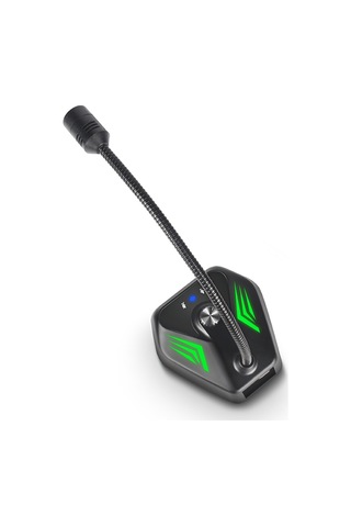 Ranyeek Rgb Işıklı Usb Kondansatör Mikrofonu Mı520 - Toplantılar, Canlı Yayınlar, Oyun Ve Bilgisayar İçin Uni-yönlü Boyunlu Masaüstü Mikrofon