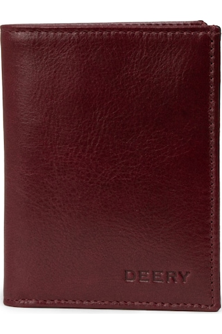 Deery Hakiki Deri Bordo Dikey Erkek Cüzdanı - 00216mbrdz01 Bordo