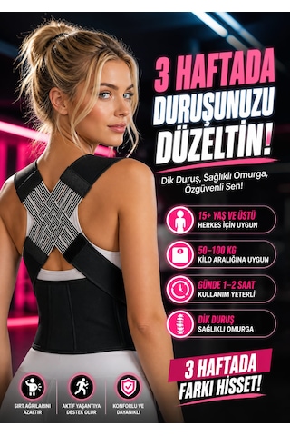 Dik Duruş Korsesi Sırt Korsesi Kamburluk Önleyici Medikal Bel Korsesi Unisex Dik Durma Korsesi Ayarlanır Medikal Dik Duruş Sırt-bel Korsesi Kadın-erkek Kamburluk Önleyici Dik Duruş Sporcu