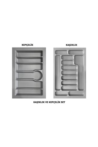 LİDER 75*49 Çekmece İçi Kepçelik ve 75*49 Kaşıklık İkili Set