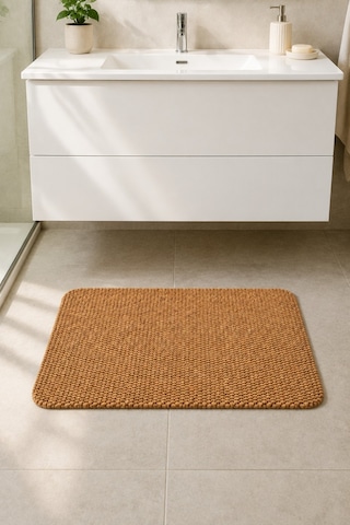Yıkanabilir Banyo Paspası Kaymaz Taban Su Emici Duş Önü Lavabo Önü Tuvalet Önü Banyo Halısı 40x60 Cm Kahverengi Yıkanabilir Banyo Paspası Kaymaz Taban Su Emici Duş Önü Lavabo Önü Tuvalet Önü Banyo Halısı 40x60 Cm Kahverengi