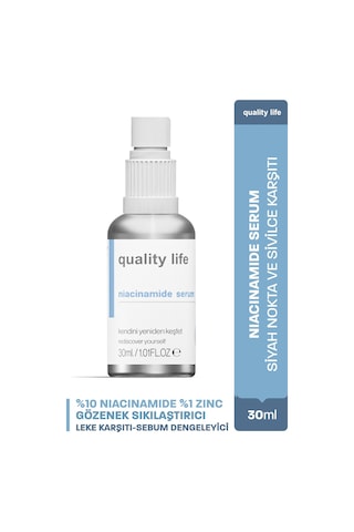 Quality Life Akne ve Leke Karşıtı Niacinamide Serum 30 ML