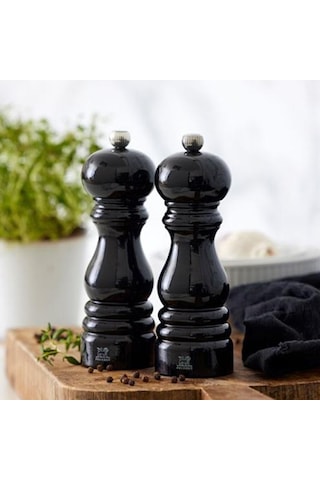 Peugeot Paris Ahşap Siyah Lake Karabiber Ve Tuz Değirmeni 18 Cm