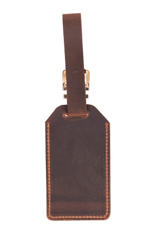 Bloominbag Bloomtag Atlas Saddle Heritage Brown Airtag Uyumlu Hakiki Deri Valiz Kimlik Etiketi Kahverengi