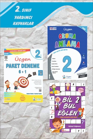 Üçgen 2.sınıf Paragraf Destekli Okuma Anlama + Paket Deneme 6+1