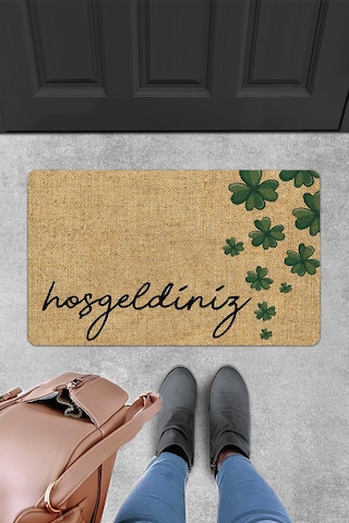 Evaşk Kapı Önü Paspası Vinil Kaymaz Tabanlı 45 X 70 Evaşkdm10094