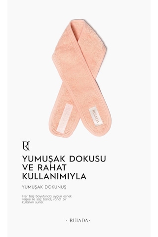 %100 Pamuk Saç / Makyaj Bandı Spor-yoga-spa-cilt Bakım Fuşya Fuşya