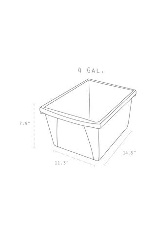 Lexroo 4 Galon 15 L Geri Dönüşüm Kutusu, 33 X 28 X 28 Cm, Mavi 61505a06c