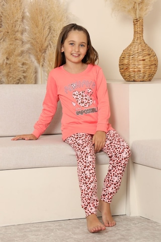 Miniğimin Cicileri Always Leopar Baskılı Kız Çocuk Pijama Tak... Fuşya