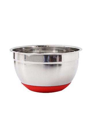 Monyee 20cm Multifonksiyonel Paslanmaz Çelik Kabağı: Kayma Engellli Silikon Tabanlı, Pişirme, Yıkama Ve Salata İçin