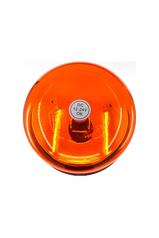Turuncu Tepe Lamba Körüklü Soketli 10 Çakar Fonksiyonlu 12v 24v Led