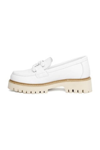 Mammamia D24ya-3165 Kadın Deri Loafer Ayakkabı D24YA-3165-R7263 Beyaz