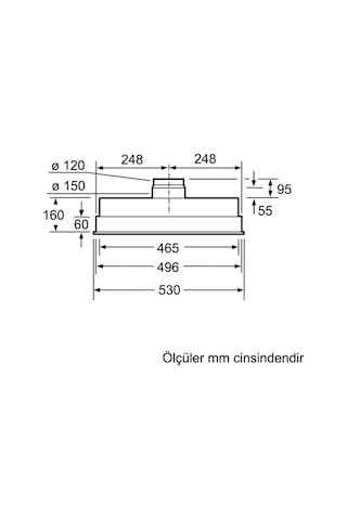 Siemens LB55565 Gömme Aspiratör Inox