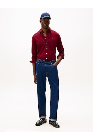 Tommy Hilfiger Flex Flannel Solıd Rf Shırt Erkek Mor Uk Gömlek - Mw0mw40469