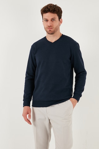 Buratti Pamuklu Regular Fit V Yaka Erkek Kazak 456202 V Lacivert