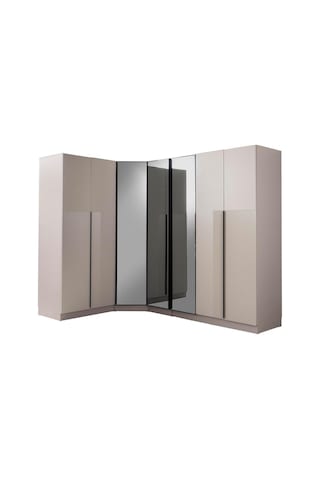 Ren Köşe Gardırop %100 Mdf Bej