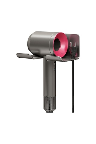 Dancemonkey Cbtx Evrensel Saç Kurutma Makinesi Duvara Monte Yapışkanlı Organizatör Stand - Siyah Siyah