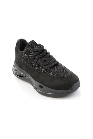 Bambi Siyah Süet Kadın Sneaker K01228092072