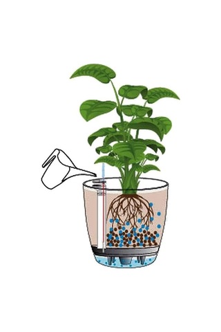 Yk06 Yakut Saksı 39cm, 33 Litre Siyah