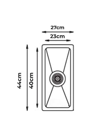 Livinox 2340r10 23x40 Tek Gözlü Polisajlı Paslanmaz Çelik Eviye Inox