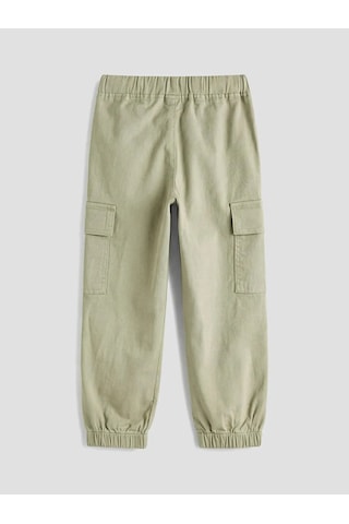 Lc Waikiki Yeşil Loose Fit Erkek Çocuk Gabardin Kargo Pantolon Yesil