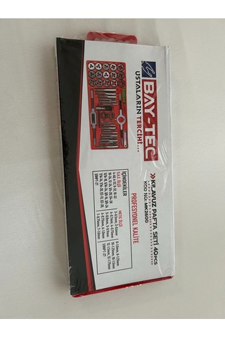 Kılavuz Ve Pafta Takımı 40 Parça Metrik Mk2600