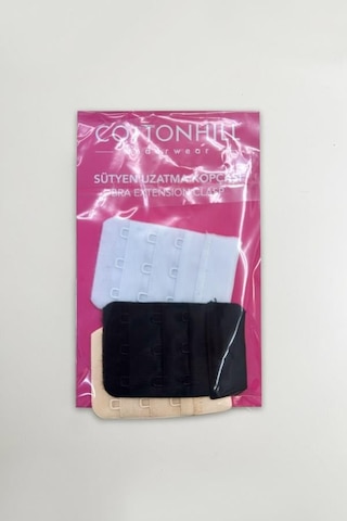 Cottonhill Kadın Sütyen Uzatma Agrafı 3 Kancalı 3 Sıralı Kopça 3'lü Paket Çok Renkli