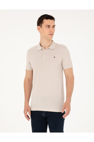 Pierre Cardin Erkek Taş Tişört Basic 50291625-vr049 Taş