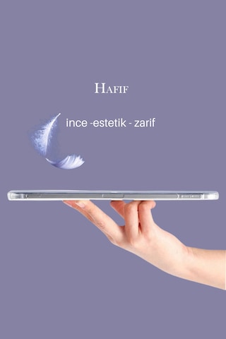 Apple Uyumlu İpad Air 10.9 İnç 4. Nesil Fuchsia Trifolding Kalemlikli Tablet Kılıfi Kapaklı Kılıf