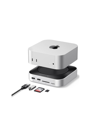 Ugreen Mac Mini M4 Bağlantı İstasyonu, Çift Monitör Kurulumları İçin Displayport 4k 240hz Maks. , 10 Gbps Usb Bağlantı Noktaları, 8 Tb M.2 Nvme Ssd Yuvası, Sd/tf Kart Okuyucu Ve 3,5 Mm Ses Mac Mini M4/m4 Pro İle Uyumlu
