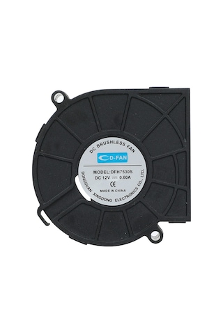7530 12v Dc Salyangoz Fan Dfh7530 3d Yazıcı Soğutma Fanı Santirfüj Havalandırma Klima Türbin Kuluçka