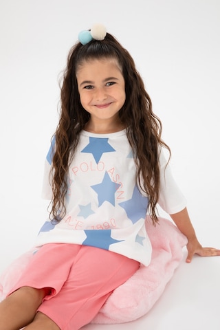 U.s. Polo Assn. Kız Çocuk Krem Pijama Takım 50315466-vr071 KREM